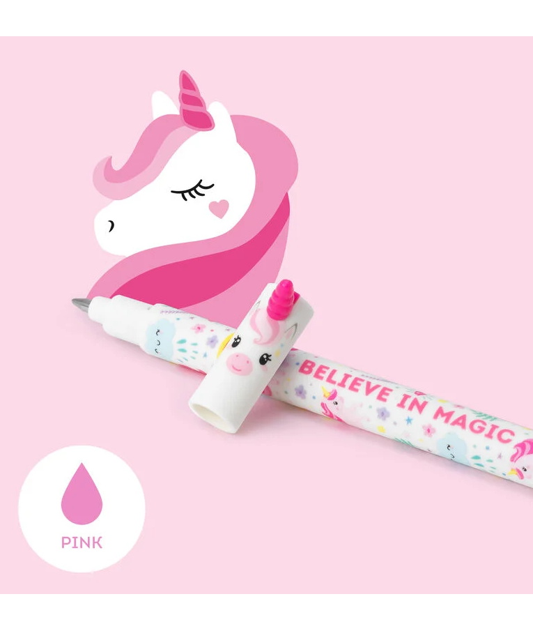 LEGAMI - Legami Erasable Gel Pen UNICORN Στυλό που Σβήνει Ροζ Μελάνι 0.7mm EP0013