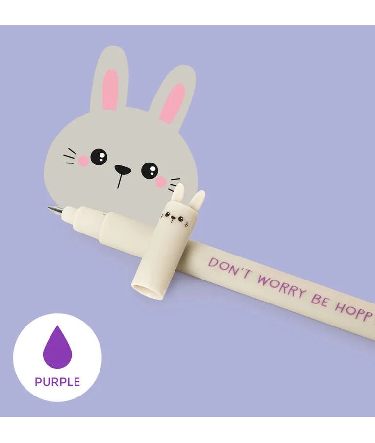 LEGAMI - Legami Erasable Gel Pen BUNNY Στυλό που Σβήνει Μωβ Μελάνι 0.7mm EP0011