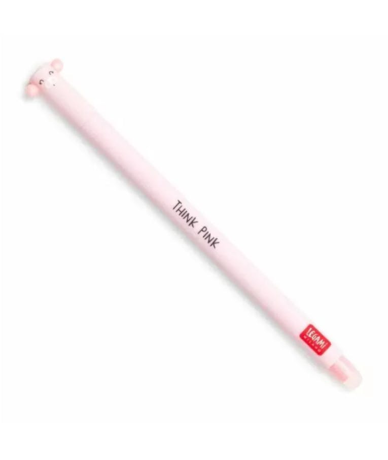 Legami Erasable Gel Pen PIGGY Στυλό που Σβήνει Ροζ Μελάνι 0.7mm EP0008