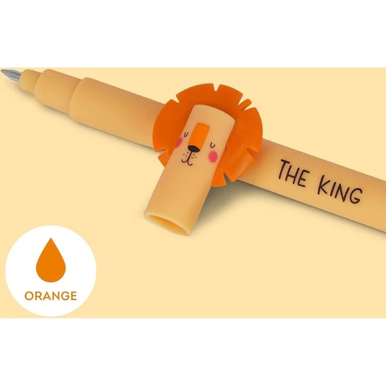 LEGAMI - Legami Erasable Gel Pen LION THE KING Στυλό που Σβήνει Πορτοκαλί Μελάνι 0.7mm EP0017