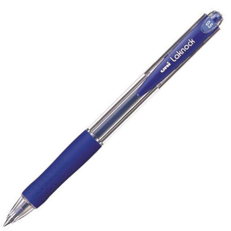 Uni-Ball Laknock Στυλό με Κουμπί 0.5 Μπλέ SN-100-05 Ballpoint