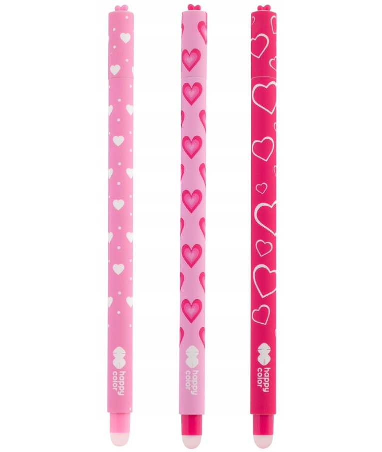 M&G - Happy Color Erasable Gel Pen Hearts Καρδιές Στυλό που Σβήνει Μπλε Μελάνι 0.5mm