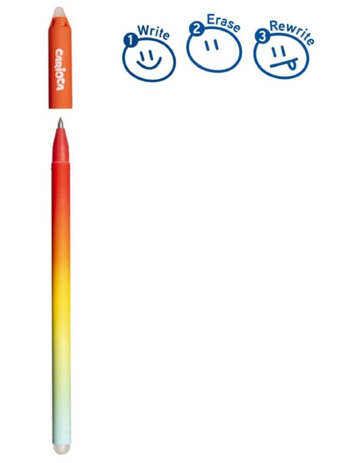 Carioca Erasable Pen OOPS Easy Στυλό που Σβήνει Κόκκινο μελάνι 0.7mm 31025/03