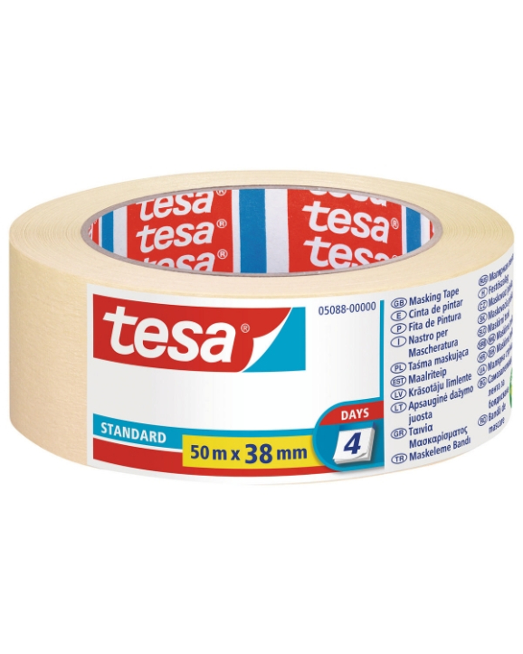 TESA - tesa Standard Ταινία Μασκαρίσματος - Χαρτοταινία Μπεζ 38 mm x 50 M 05088-00000