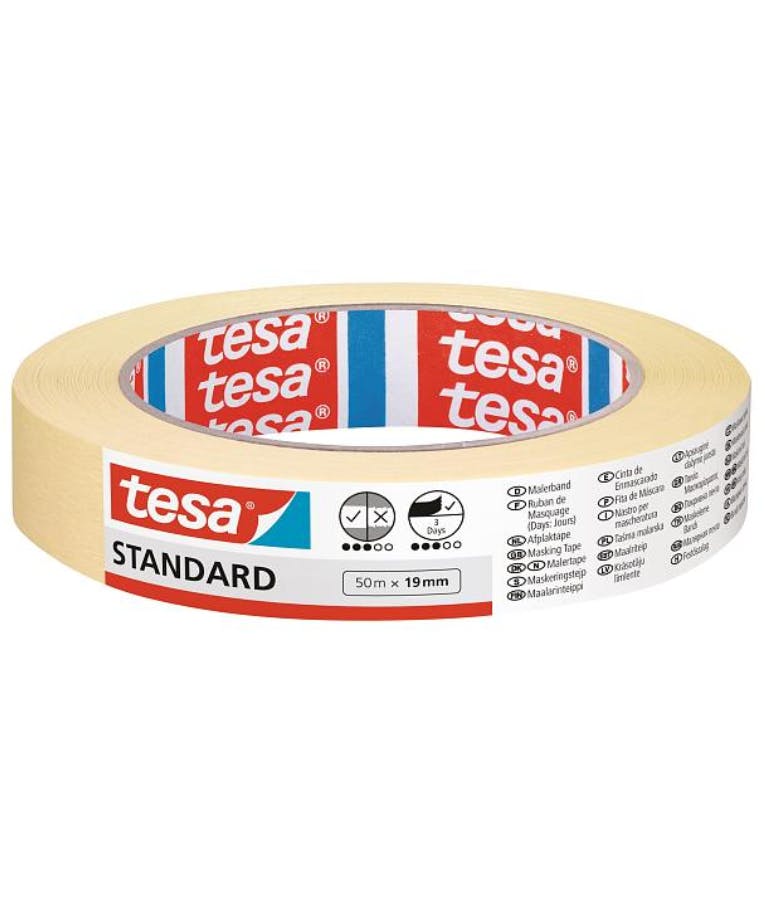 tesa Standard Ταινία Μασκαρίσματος - Χαρτοταινία Μπεζ 19 mm x 50 M 05085-00000