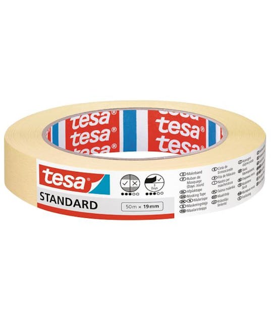 TESA - tesa Standard Ταινία Μασκαρίσματος - Χαρτοταινία Μπεζ 19 mm x 50 M 05085-00000
