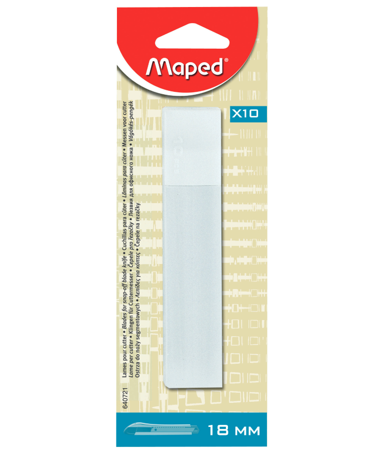 Maped 640721 Λεπίδες Λάμες Φαλτσέτας 10τμχ 640721
