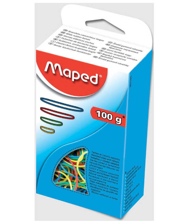 MAPED - Maped Λάστιχα Πολύχρωμα σε Κουτί Βάρους 100gr 351101