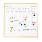  Magnetic White Board Calendar Ημερολογιακός Πίνακας Λευκός Μεγάλος Μαγνητικός  34x34 cm MH76-L