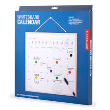 KIKKERLAND -  Magnetic White Board Calendar Ημερολογιακός Πίνακας Λευκός Μεγάλος Μαγνητικός  34x34 cm MH76-L