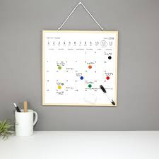 KIKKERLAND -  Magnetic White Board Calendar Ημερολογιακός Πίνακας Λευκός Μεγάλος Μαγνητικός  34x34 cm MH76-L