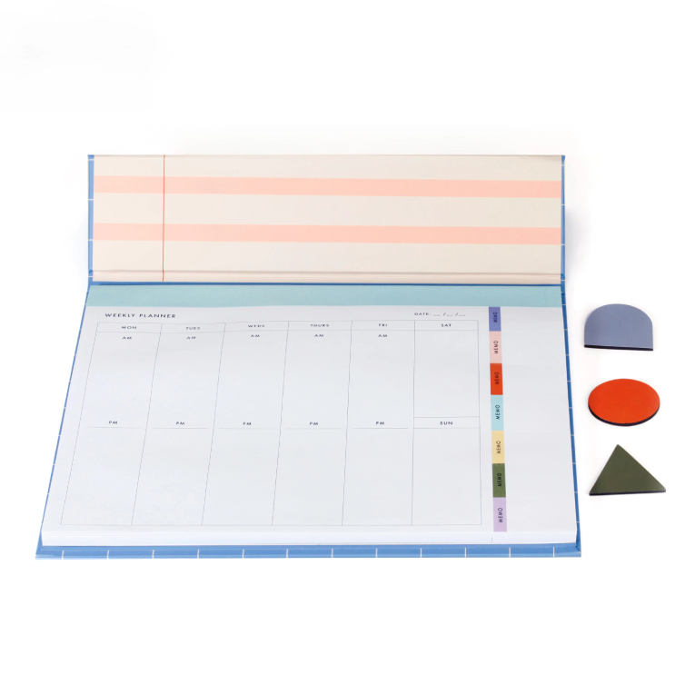 KIKKERLAND -  Magnetic Weekly Desk Planner - Μαγνητικό Εβδομαδιαίο Πλάνο-Ημερολόγιο  12 μηνών  24x17.8 cm  INK05-F