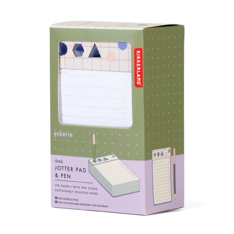  Desk Jotter Pad and Pen - Κύβος Σημειώσεων 576 σελίδων με Στυλό 17x10.2cm  INK06-F