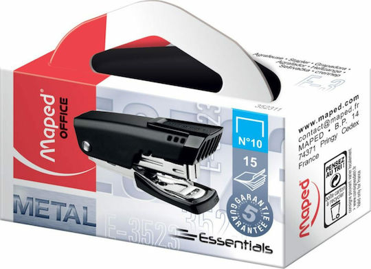 Maped Office Περφορατέρ Metal BLACK NO 10 για 15 φύλλα  352311