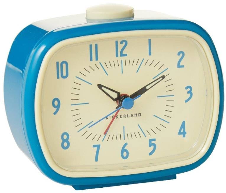 KIKKERLAND -  Retro Alarm Clock - Επιτραπέζιο Ξυπνητήρι Ρετρό Μπλε Χρώμα   AC08-BL