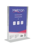 Metron  Α5 Σταντ Εντύπων Κάθετο Διπλής Όψης Πλέξιγκλας