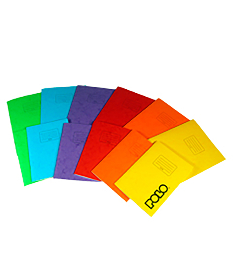 POLO - Τετράδιο Α4 21χ29 50 φύλλων Καρφίτσα  9-19-059 διάφορα χρώματα