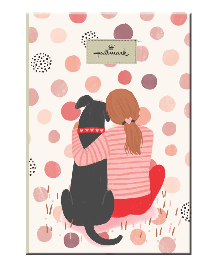 40Φ Hallmark Notebook Τετράδιο Καρφίτσα HUG - TOWN Ριγέ Β5 17x25 333-16400