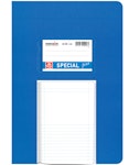 Μπλε Τετράδιο Καρφίτσα Β5 17X24 50 φύλλων ΜΦ (Μισό Λευκό Μισό Ριγέ )Special Fine Typotrust 4043