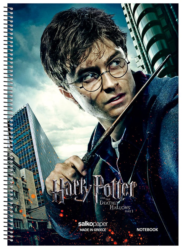 SALKO PAPER - Α4 Τετράδιο Σπιράλ Salko Paper Harry Potter 2 Θεμάτων Ριγέ 60φύλλων 21x29 7307
