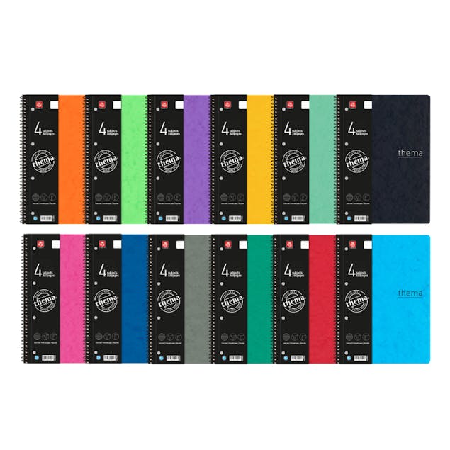 TYPOTRUST - A4 Τετράδιο Σπιράλ THEMA 4 Θεμάτων 120 φύλλων 21x29 Typotrust με Κρικ και Περφορε 4544-17