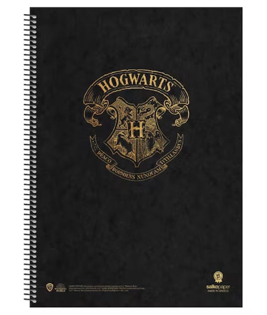 SALKO PAPER - Α4 Τετράδιο Σπιράλ Salko Paper Harry Potter HOGWARTS 2 Θεμάτων Ριγέ 60 φύλλων 21x29 7357