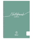 B5 Τετράδιο Σπιράλ Salko Paper Notebook Nature 2 Θεμάτων Ριγέ 17x24 60 φύλλων 6382