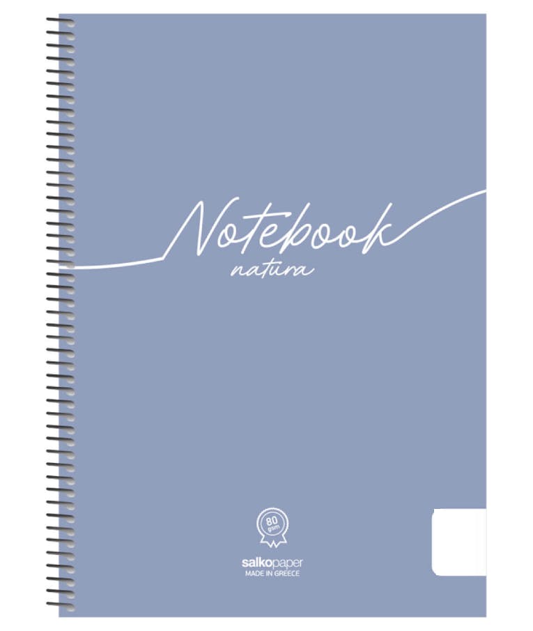 SALKO PAPER - B5 Τετράδιο Σπιράλ Salko Paper Notebook Nature 2 Θεμάτων Ριγέ 17x24 60 φύλλων 6382