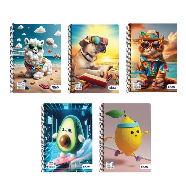 A4 Τετράδιο Σπιράλ 21x29 90 φύλλων 3 Θέματα Ριγέ NEON KIDZ   Ν.9333 303194