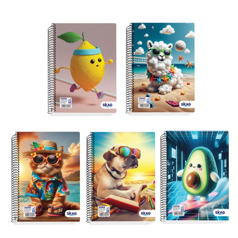 B5 Τετράδιο Σπιράλ 17x25 90 φύλλων 3 Θέματα Ριγέ NEON KIDZ   N.9323 303217