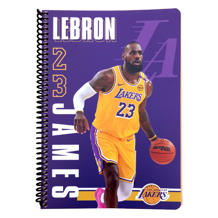 BMU - B5 Τετράδιο Σπιράλ JAMES NBA 2 Θεμάτων 70 φύλλων Ριγέ 17x25 378-08402 