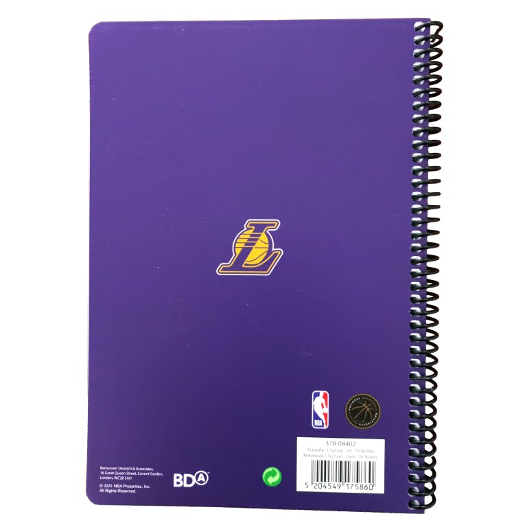 BMU - B5 Τετράδιο Σπιράλ JAMES NBA 2 Θεμάτων 70 φύλλων Ριγέ 17x25 378-08402 