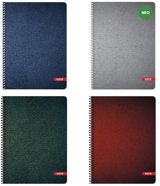 TETTRIS - Tettris Α4 Τετράδιο Σπιράλ  Α4-2Θ-203 21Χ29 60 φύλλα 2 θέματα jeans 22220334