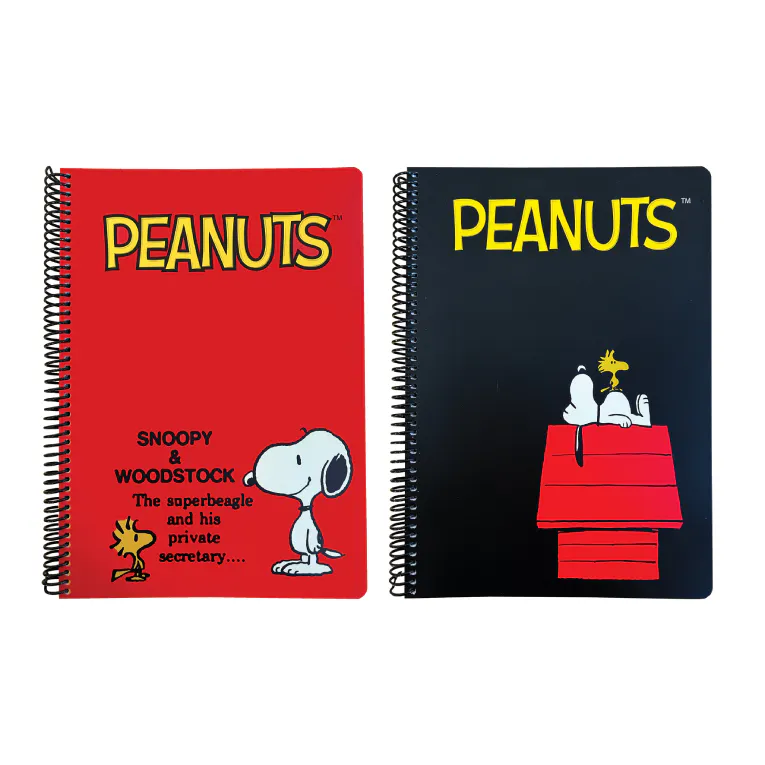 BMU - Α4 Τετράδιο Σπιράλ 21x29 105 φύλλων 3 Θεμάτων PEANUTS BLACK+RED ASS. 365-10439 Back Me Up