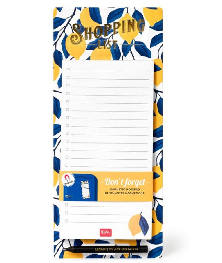 Legami Don't Forget - Magnetic Notepad Shopping List  Μαγνητικό Pad Σημειώσεων Shopping List με Μολύβι Ριγέ 60φ  11x28 MNP0082