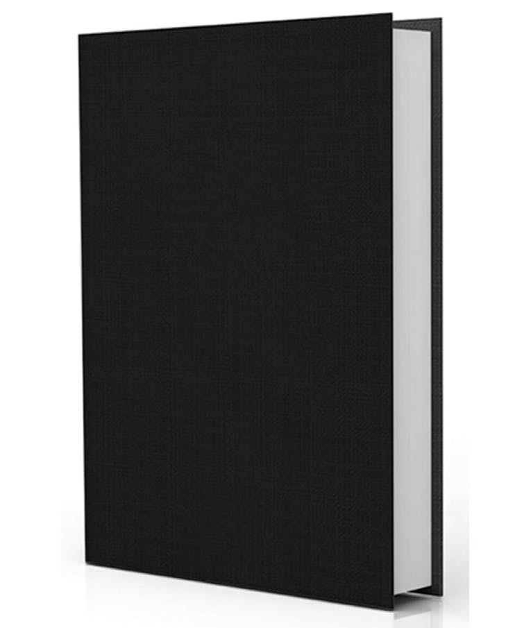 Σκληρόδετο Τετράδιο Βιβλιοτετράδιο BLACK BOOK Α4 48 φύλλων Λευκές Σελίδες SALKO