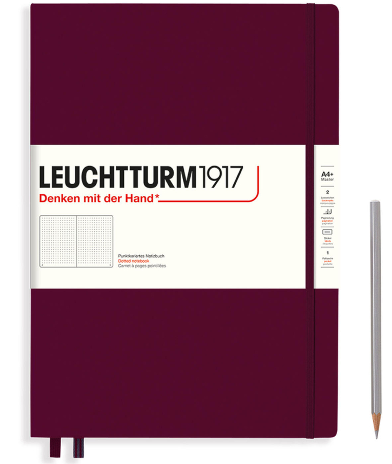 LEUCHTTURM1917 - Leuchtturm1917 Α4 Notebook Compo Dotted Strong Cover Port Red-Α4 Σημειωματάριο με Τελείες Σκληρόδετο |21x29 235pages 80gr 365618