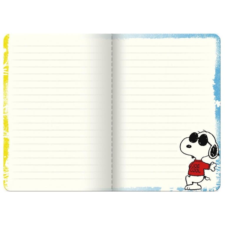 PREMIUM PAPER - Σημειωματάριο Μικρό Τσέπης SNOOPY COLOURFULL  Μαλακό Ριγέ  9x13cm  Premium Paper Design  SPY-15-13