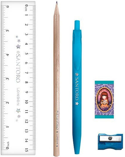 SANTORO - Santoro Gorjuss Notebook with Stationery FIREFLY DAWN Σετ Σημειωματάριο Α5 Σπιράλ με Γραφική Ύλη  1344GJ02