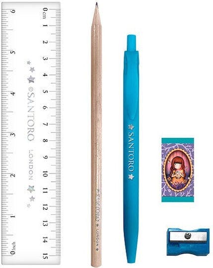 SANTORO - Santoro Gorjuss Notebook with Stationery FIREFLY DAWN Σετ Σημειωματάριο Α5 Σπιράλ με Γραφική Ύλη  1344GJ02