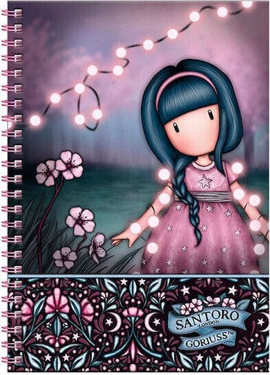 SANTORO - Santoro Gorjuss Notebook with Stationery FAIRY DUSK Σετ Σημειωματάριο Α5 Σπιράλ με Γραφική Ύλη  1344GJ01