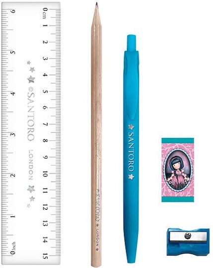 SANTORO - Santoro Gorjuss Notebook with Stationery FAIRY DUSK Σετ Σημειωματάριο Α5 Σπιράλ με Γραφική Ύλη  1344GJ01