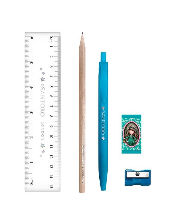 SANTORO - Santoro Gorjuss Notebook with Stationery WILDFLOWER Σετ Σημειωματάριο Α5 Σπιράλ με Γραφική Ύλη  1344GJ04