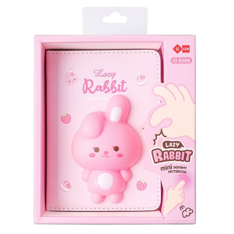 SQUISHΥ ΜΙΝΙ ΣΗΜΕΙΩΜΑΤΑΡΙΟ Μαλακό 96 φύλλων Ριγέ  Skag Rabbit 303965 IG6088