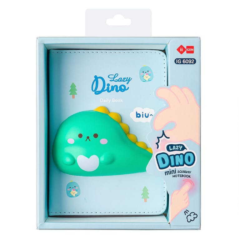 SQUISHΥ ΜΙΝΙ ΣΗΜΕΙΩΜΑΤΑΡΙΟ Μαλακό 96 φύλλων Ριγέ  Skag Dinosaur 303972 IG6092