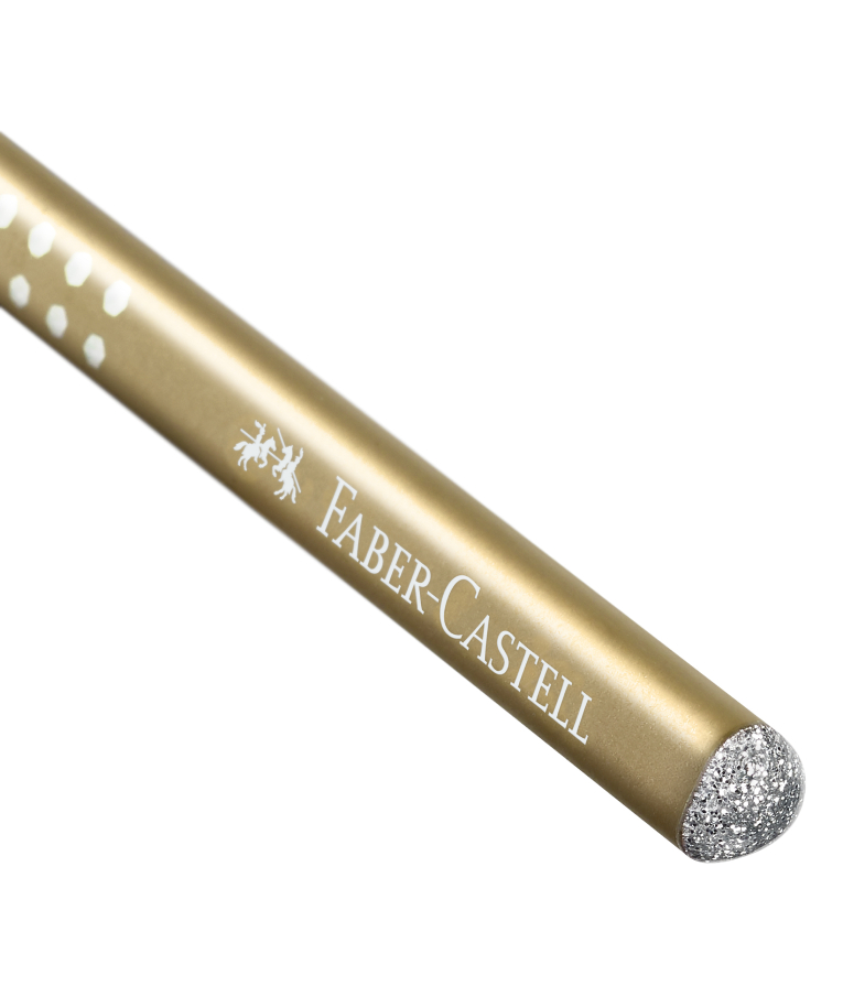 FABER CASTELL - Faber-Castell Sparkle Μολύβι B Περλέ Χρυσό 118214
