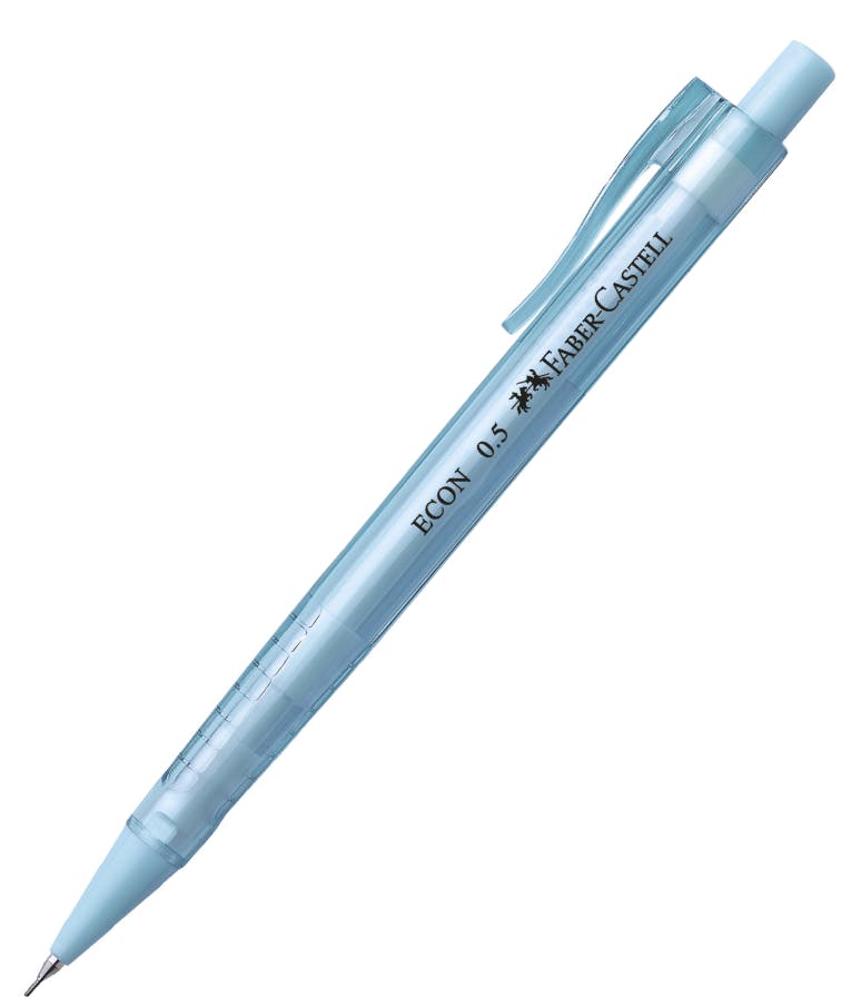 Faber-Castell Econ Μηχανικό Μολύβι 0.5mm με Γόμα σε Σιελ Γαλάζιο Χρώμα 134263