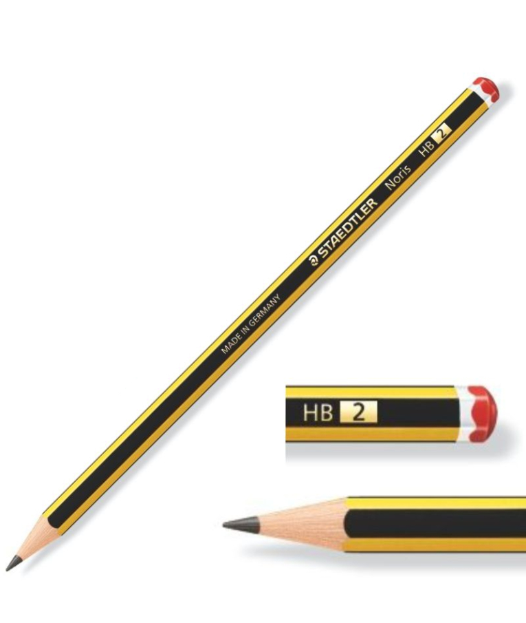 STAEDTLER - ΗΒ Σχολικό Μολύβι  NORIS 120  Κίτρινο με Μαύρη Ρίγα τεμάχιο 1