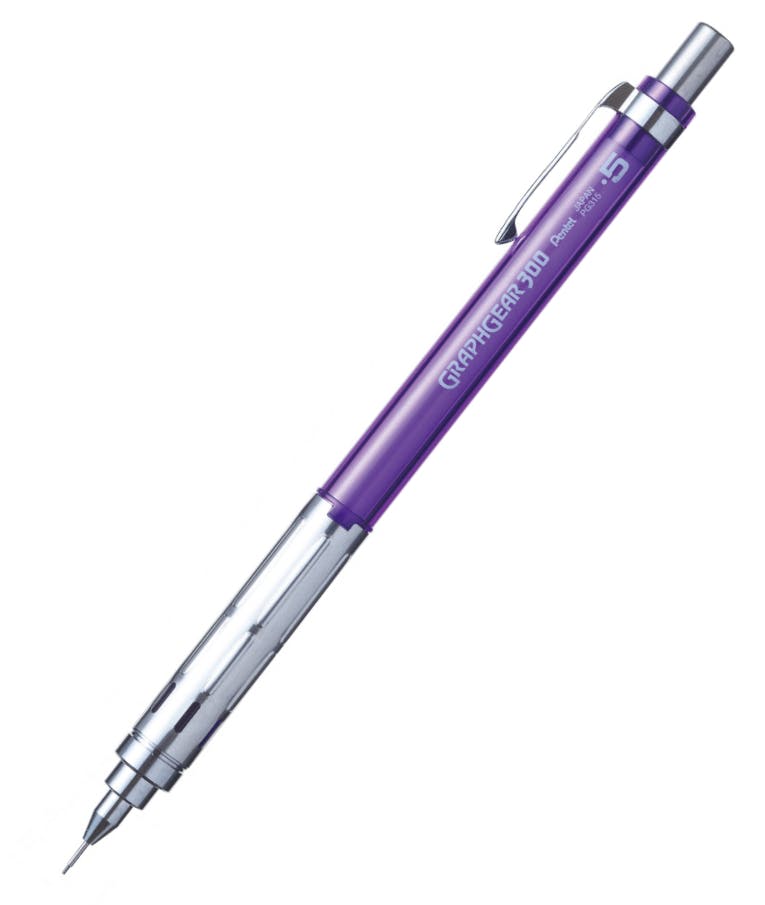 Μηχανικό Μολύβι Pentel Graphgear300 0,5mm Μωβ Violet GRAPHGEAR 300 PG315-TVX