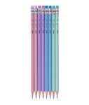 Apli Nordik Pencils Σετ 8 Μολύβια HB με Γόμα Pal Colors 18824